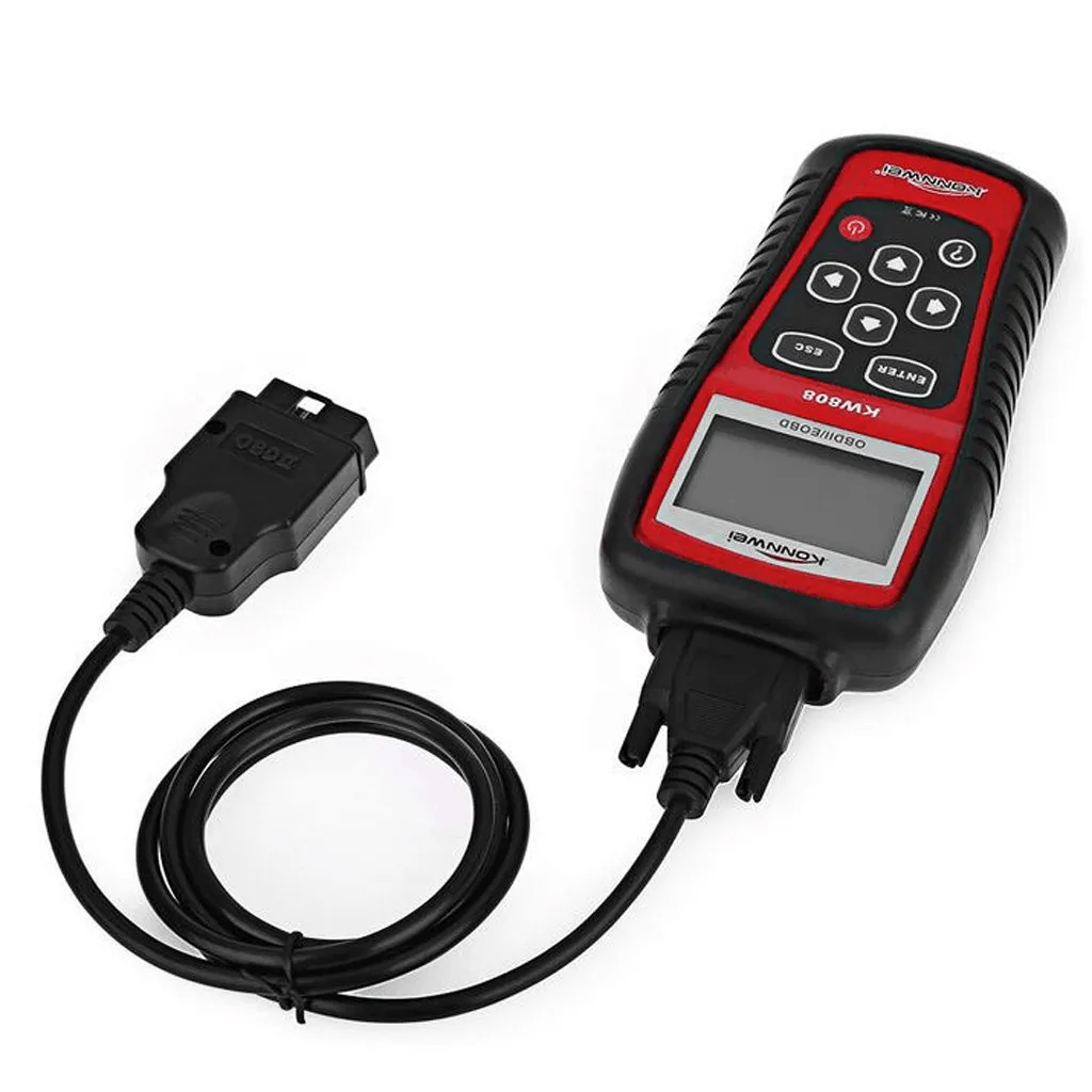 KW808 автомобильный код неисправности OBD2 диагностический сканер EOBD MIL сброс ридер США Многоязычная температура от 0 до 60 аксессуары de coche 80
