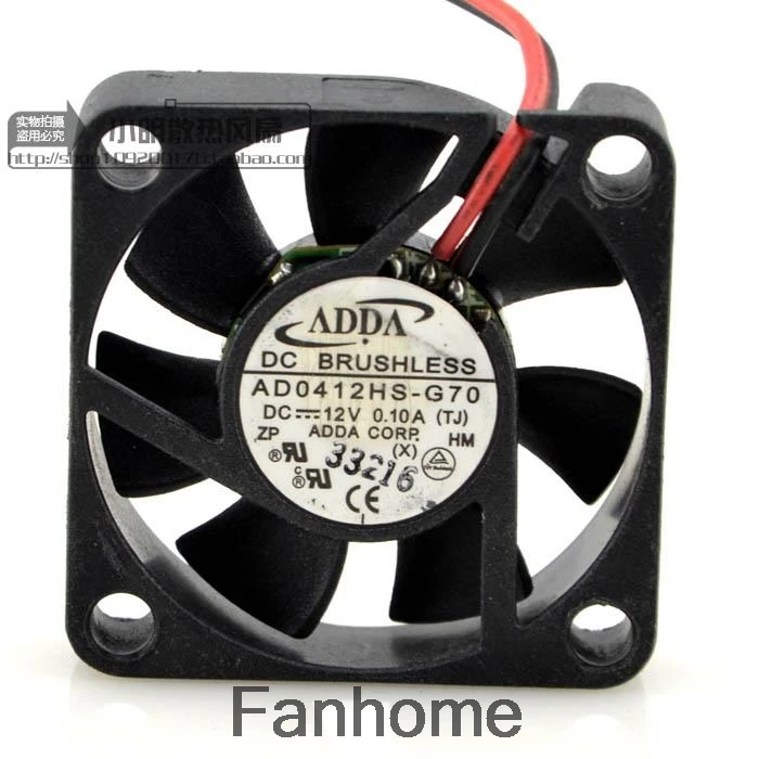 Для Тайваньского ADDA AD0412HS G70 DC12V 0.10A бесшумный вентилятор охлаждения для южного