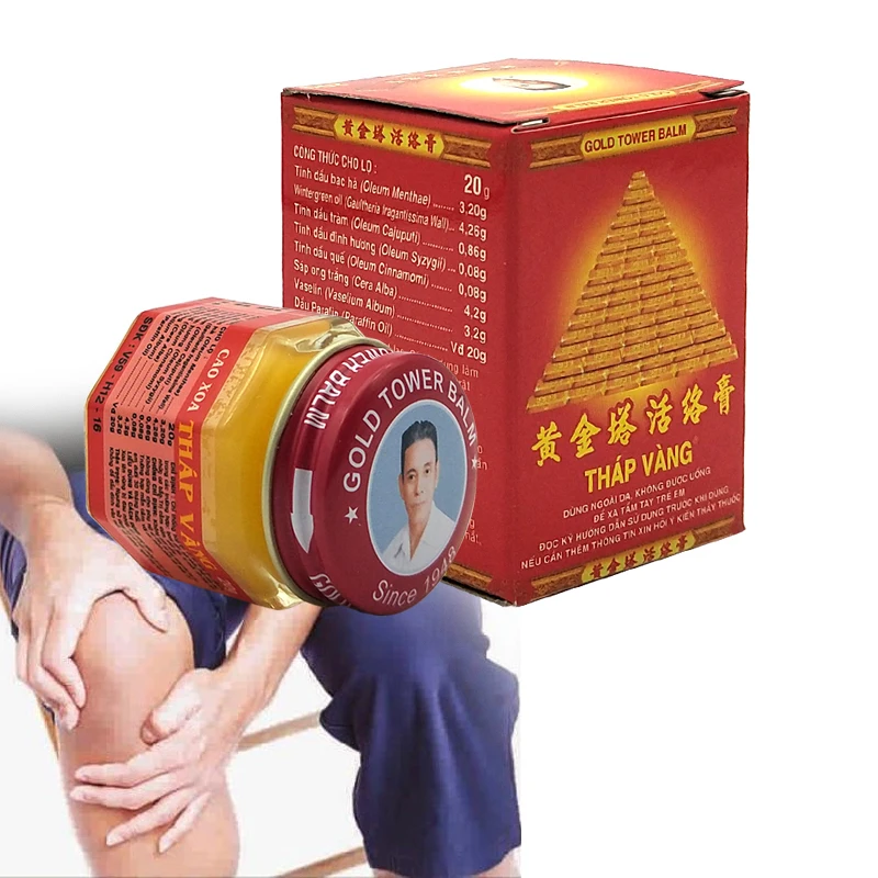 Вьетнамская Золотая башня бальзам мазь для облегчения боли при артрите тигровый бальзам эфирное масло Прохладный крем медицинский пластырь