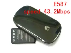 Huawei МИФИ E587 3g 4 г lte WI-FI беспроводная точка доступа маршрутизатора разблокирована 43,2 Мбит мобильный WI-FI обмен 3g модем dongle