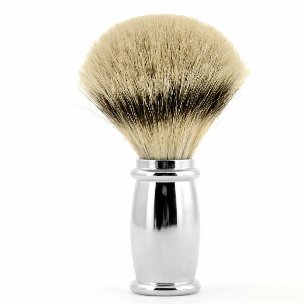 ZY Best Pure FINEST Badger Shaving Brush Man Shave Beard Brushes Facial Beard Razor Brush Alloy