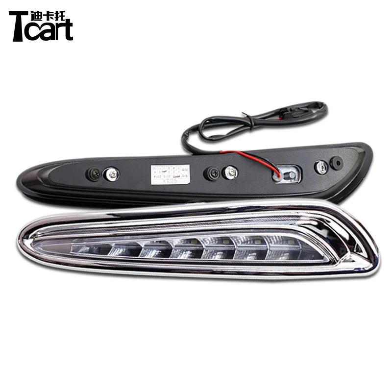 Tcart 2 шт. DRL для Mazda 3 Mazda3 2010 2011 2012 2013 дневные ходовые огни противотуманная фара 12 в