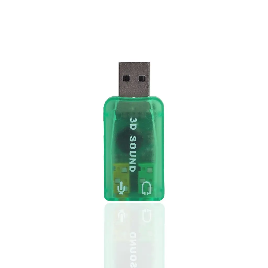 Горячий-USB аудио адаптер, внешний адаптер Звуковая карта с динамиком для наушников и микрофона разъем для USB аудио устройства