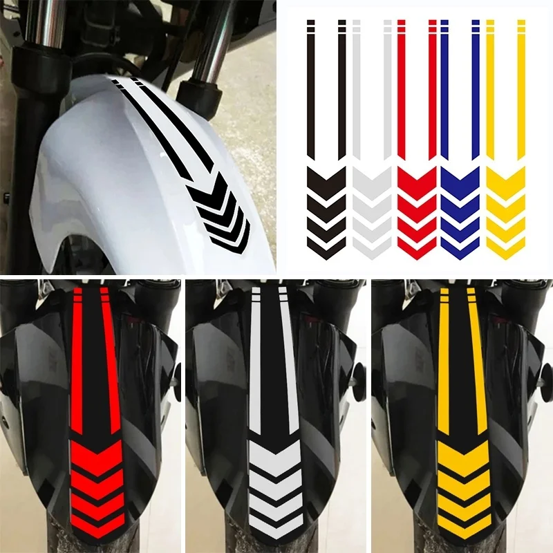

Motorcycle Fender Reflective Sticker Nighttime Safety Warning Reflective Sticker Waterproof Racing Motorbike Decoration Stickers