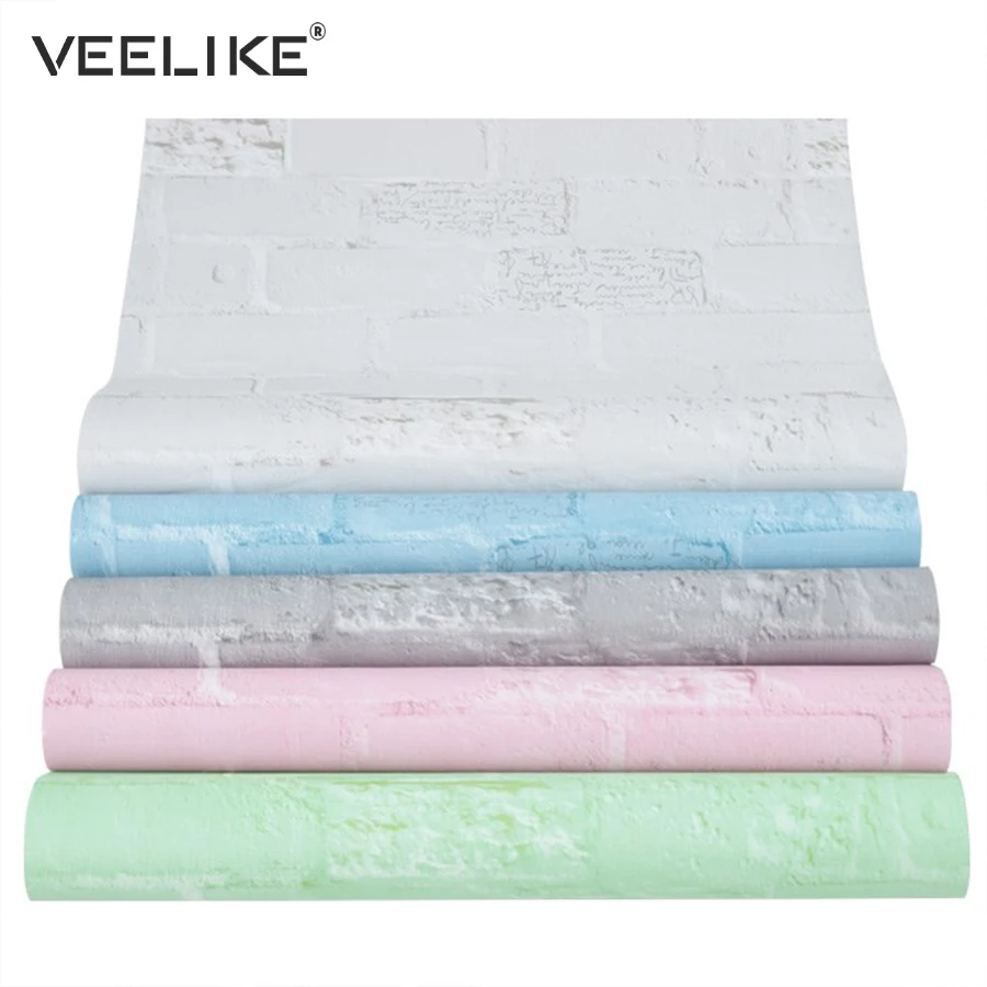 PVC Brick Self Adhesive Wallpaper for Bedroom Wall Decor Living Room Home Decoration Wall Decals Bathroom Kitchen Wall Stickers