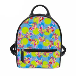 Мини-рюкзак для девочек-подростков школьный абстрактный PU кожаные рюкзаки Повседневное Для женщин сумки на плечо дамы ранец Горячая