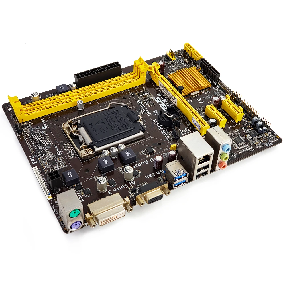 Asus H81M-K настольная материнская плата H81 LGA 1150 для Core i7 i5 i3 DDR3 16G SATA3 USB3.0 DVI VGA Micro-ATX оригинальная б/у материнская плата