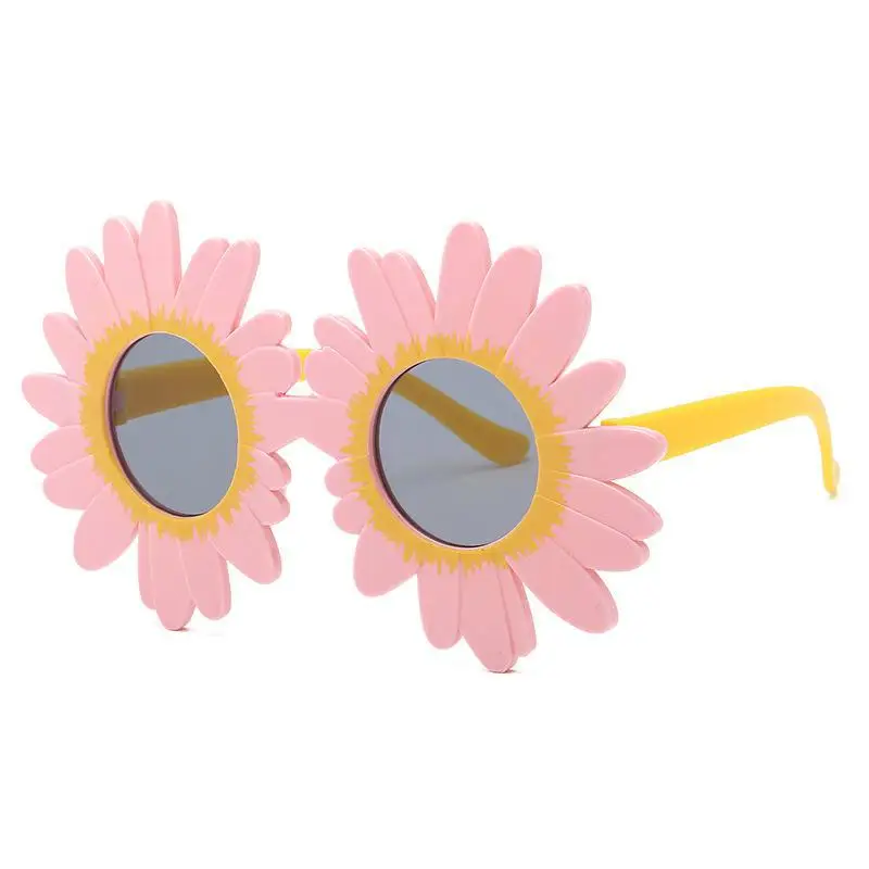 Милые детские солнцезащитные очки UV400 маленькие цветы дикие детские солнцезащитные очки - Цвет линз: p6