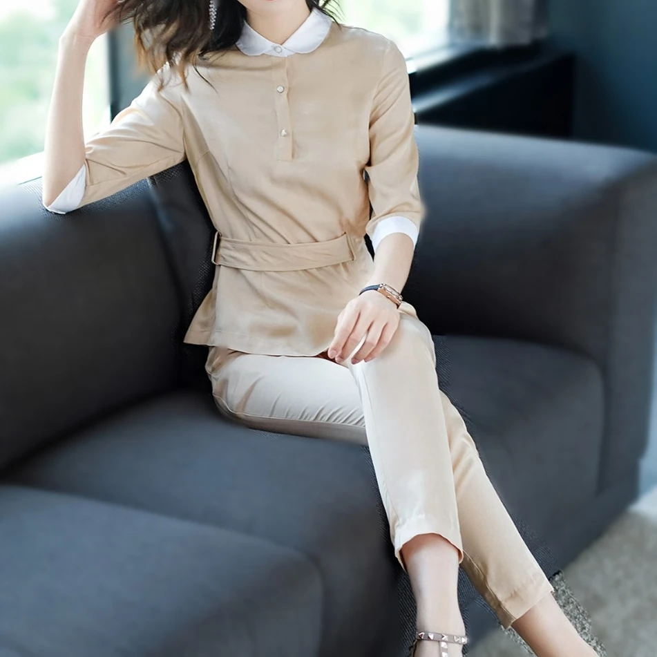 2018 Runway women 2 Pieces Set office clothes Designs Women Elegant