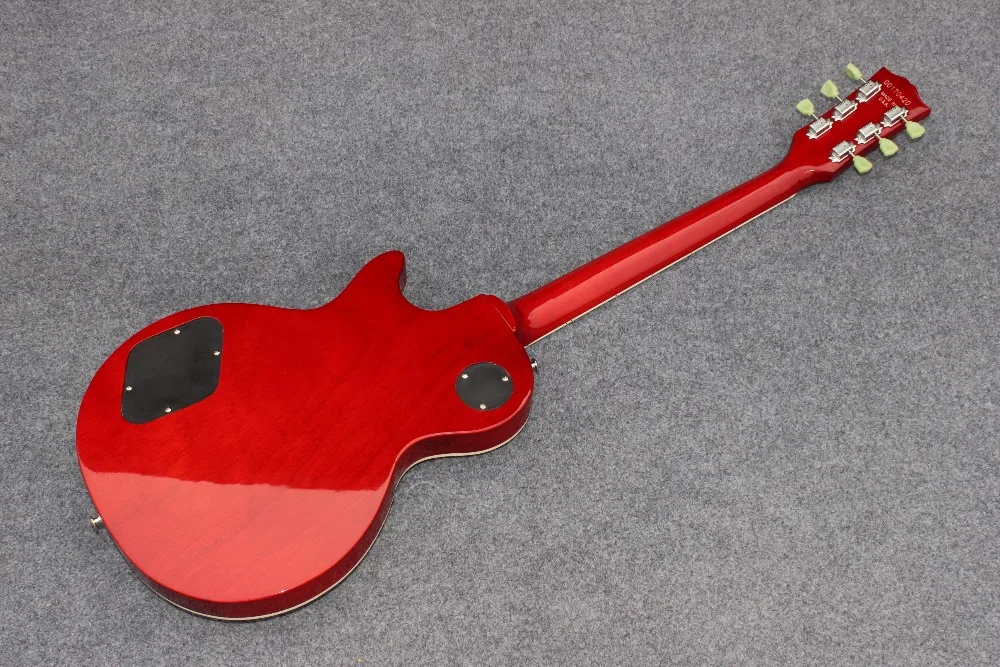 NEW Arrival Chinese factory OEM Electric Guitar in yellow color ,Quilted Maple Top &  real photos