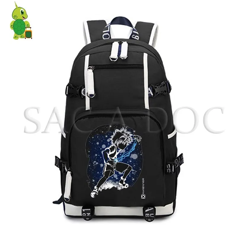 Anime Hunter X Hunter Killua Fluorescence Backpack Women Men Large