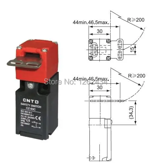 Safety door switch Limit Micro CZ-93C 1NO 1NC 3A | Обустройство дома