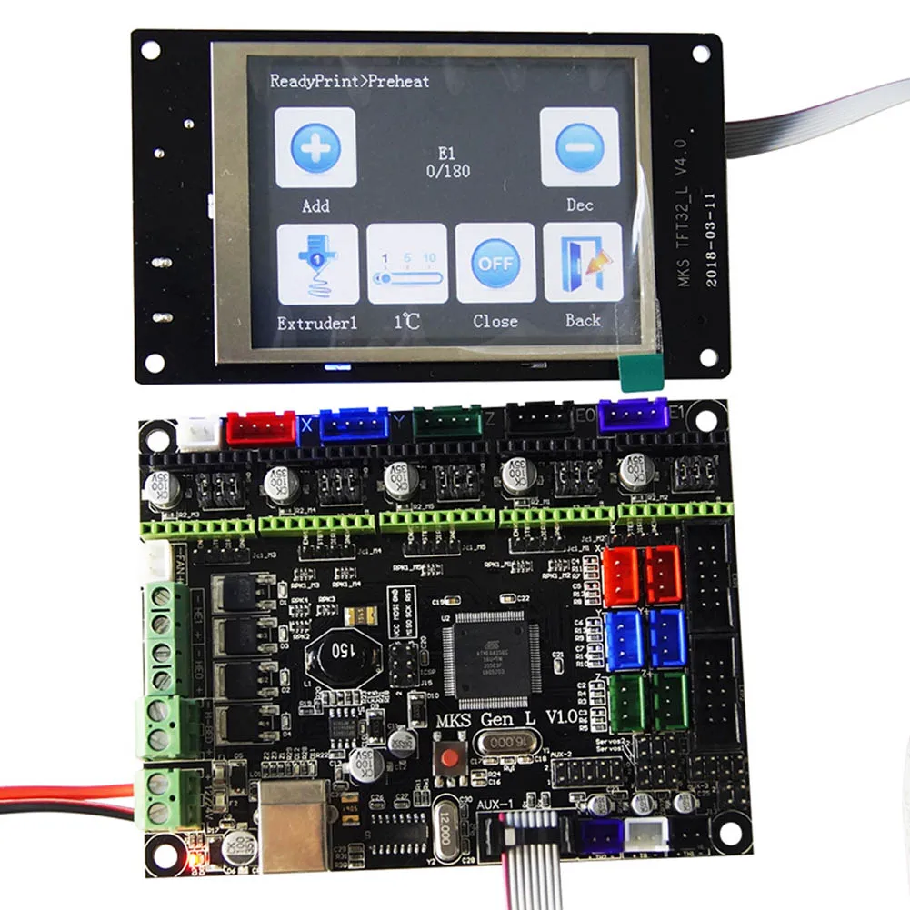 

For MKS GEN L MKS TFT32 LCD Minipanel Touching Display 3D Print Kits with A4988 Driver LSMK99