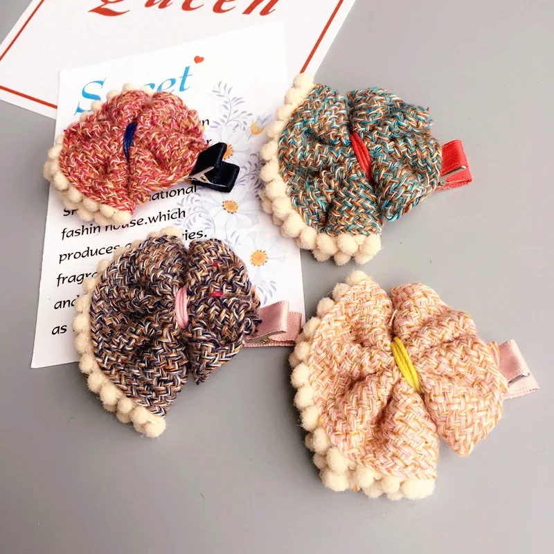 

High Quality Korea Fabric Flower Badge Brooches Pins Fashion Jewelry For Girl Woman Accessories-SWGWBH034F