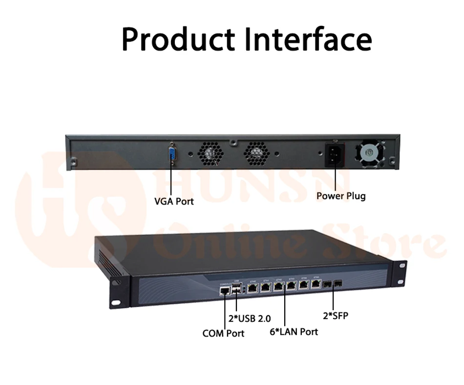 Firewall Mikrotik Pfsense Router PC I3 4160 I5 4430 I7 4770 G3250 HUNSN RS16 (09)
