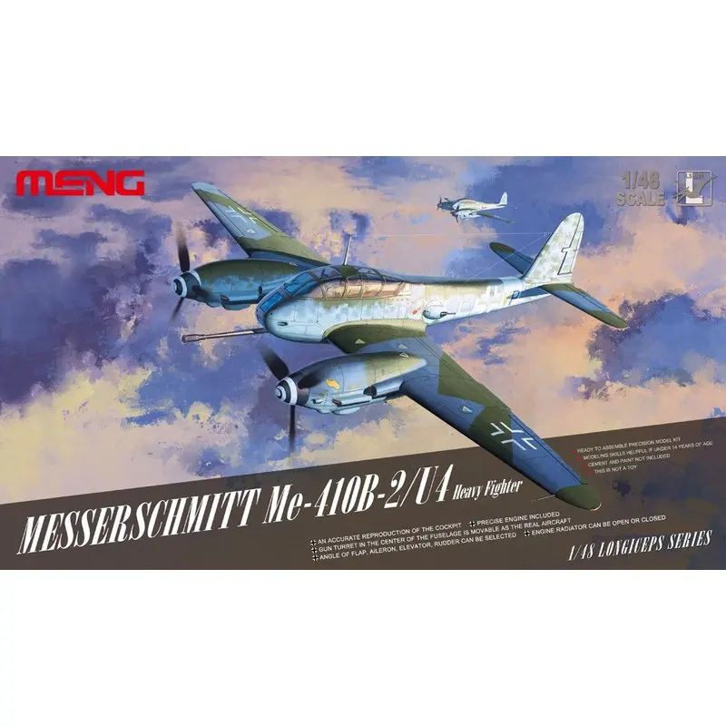 

Meng Model LS-001 1/48 Messerschmitt Me-410B-2/U4 - Scale Model Kit