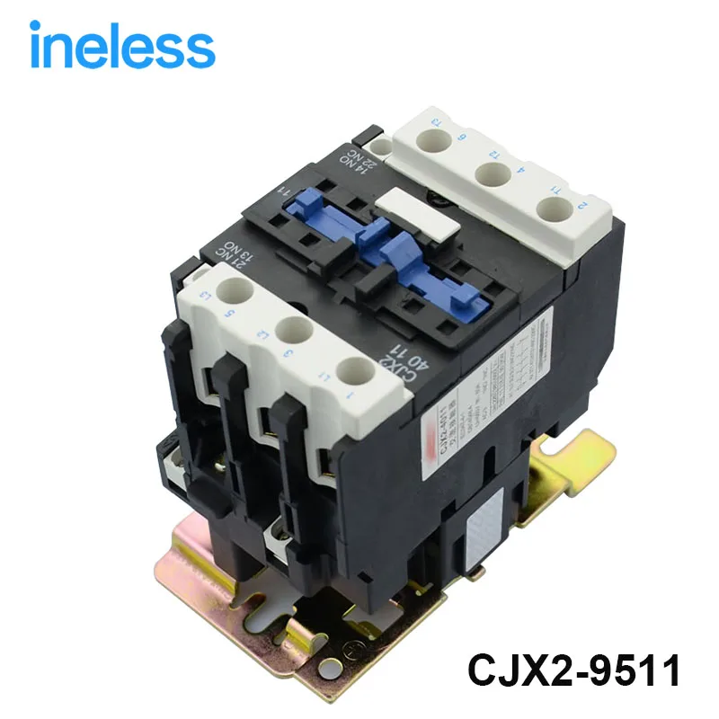 CJX2 9511, Low voltage ac contactor without cover dust cover, LC1 95A