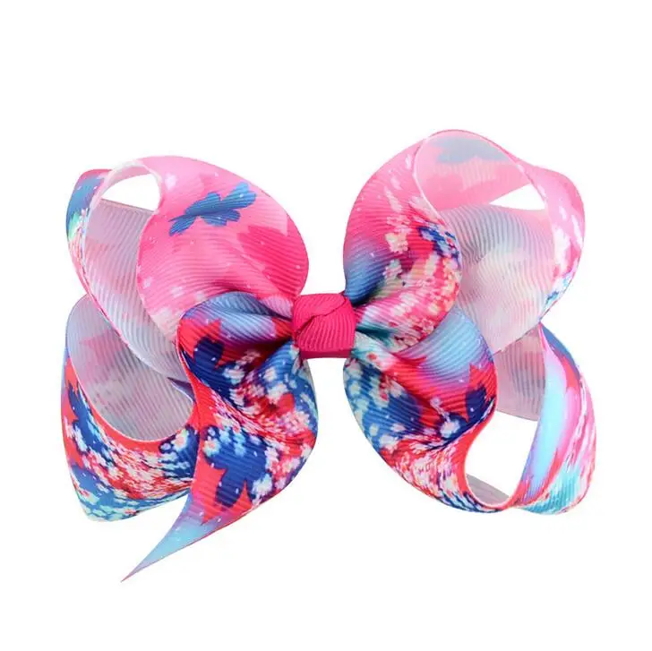 Peony ribbon hairbow7