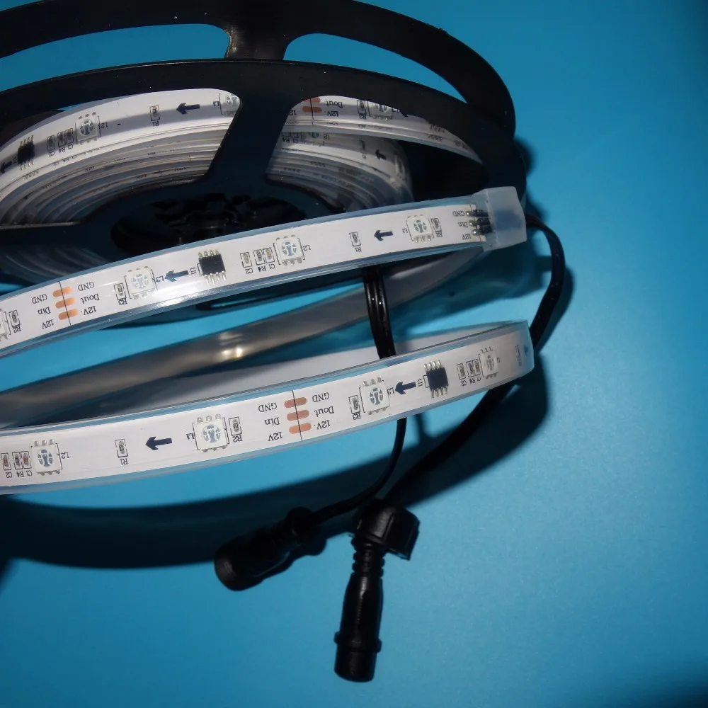 5 м DC12V WS2811 (10 пикселей/м) 150 светодиодов светодиодная цифровая полоса заполнение