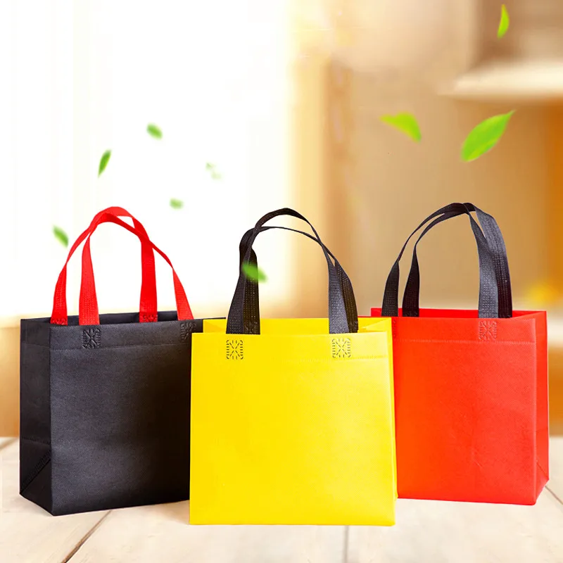 

fashion Non-woven Women/man Reusable Canvas Travel Storage Bags Durable Female Handbag Tote Lunch bag shopping Bags Pouch