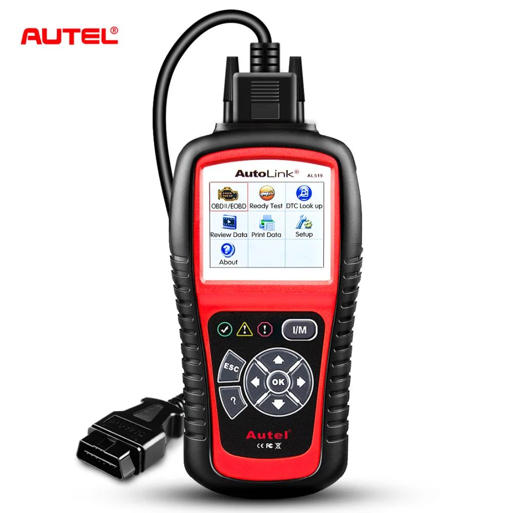 autel AL519 OBD2 сканер автомобильный диагностический инструмент Автоссылка AL519 OBD ll сканирующий инструмент код считыватель EOBD диагностический инструмент сканер