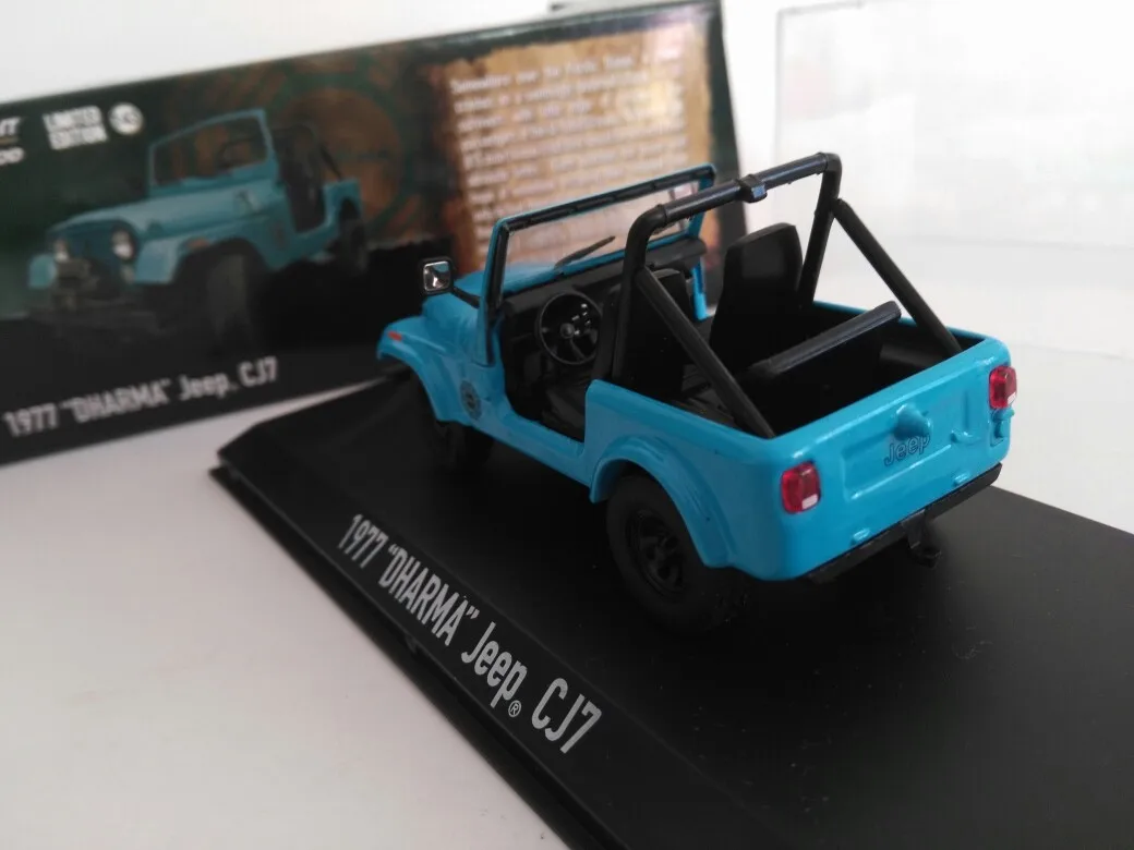 GL 1:43 1977 Дхарма JEEP CJ7 сплав модель машинки, Diecast металлические игрушки подарок на день рождения для детей, носки для мальчиков