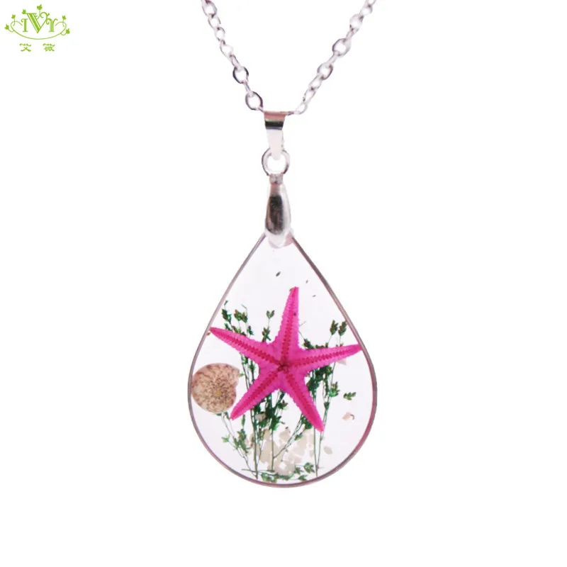 

IVR Chain Natural Starfish Shell Pendant Nacklace Collar Necklace Shell Necklace Gift Boho Women Summer Beach Bohemian Jewelry