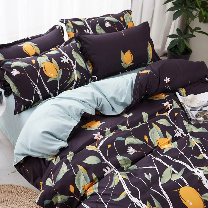 شجرة نمط المطبوعة الفراش مجموعات أغطية غطاء لحاف ريش الأسرة السرير ملاءات للكبار الأطفال غرفة نوم