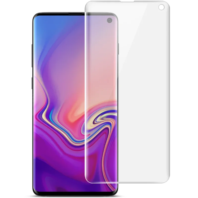 

IMAK 2Pcs for Samsung Galaxy S10+ Full Cover Soft Explosion-proof Screen Protector Films [Support Ultrasonic Fingerprint Unlock]