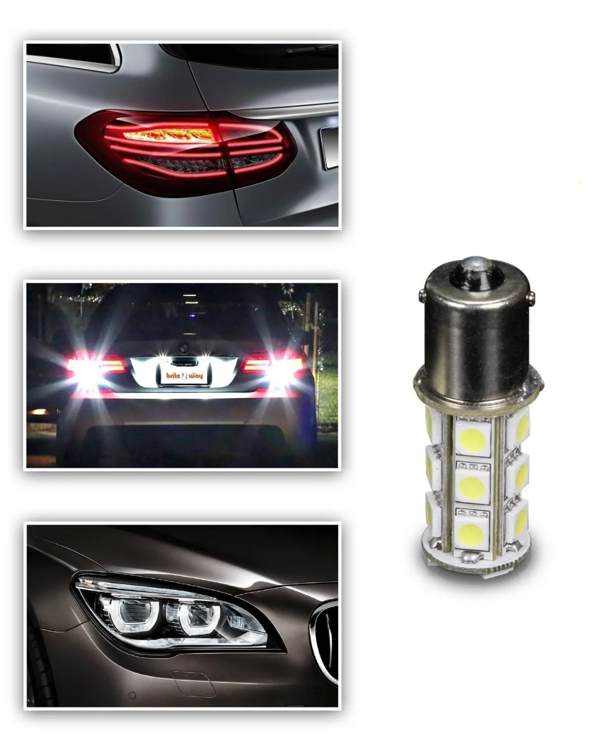 18smd автомобильные резервные задние светодиодные лампы 1156 P21W BA15S 7506 5050 Мотоцикл