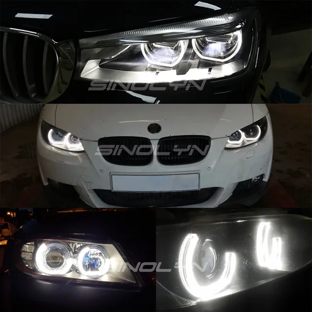 LED Angel Eyes For BMW E92 E90 E60 F30 F31 E82 F10 F13 Car Lights  Accessories Tuning Turn Signal Halo 3D DTM LCI Style Acrylic - AliExpress