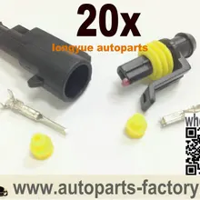 Longyue 20 комплект 1 способ булавки modo impermeabile filo elettrico connecttore