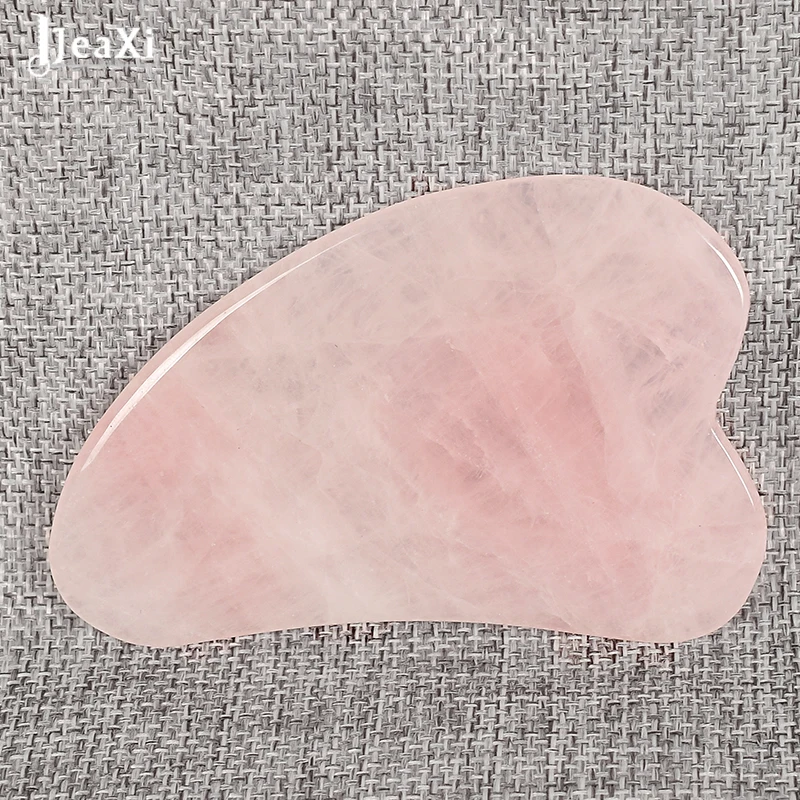 Traditional facial Gua Sha Tool health Care Natural Rose Quartz SPA Acupuncture Scraping Massage healing for make up 9