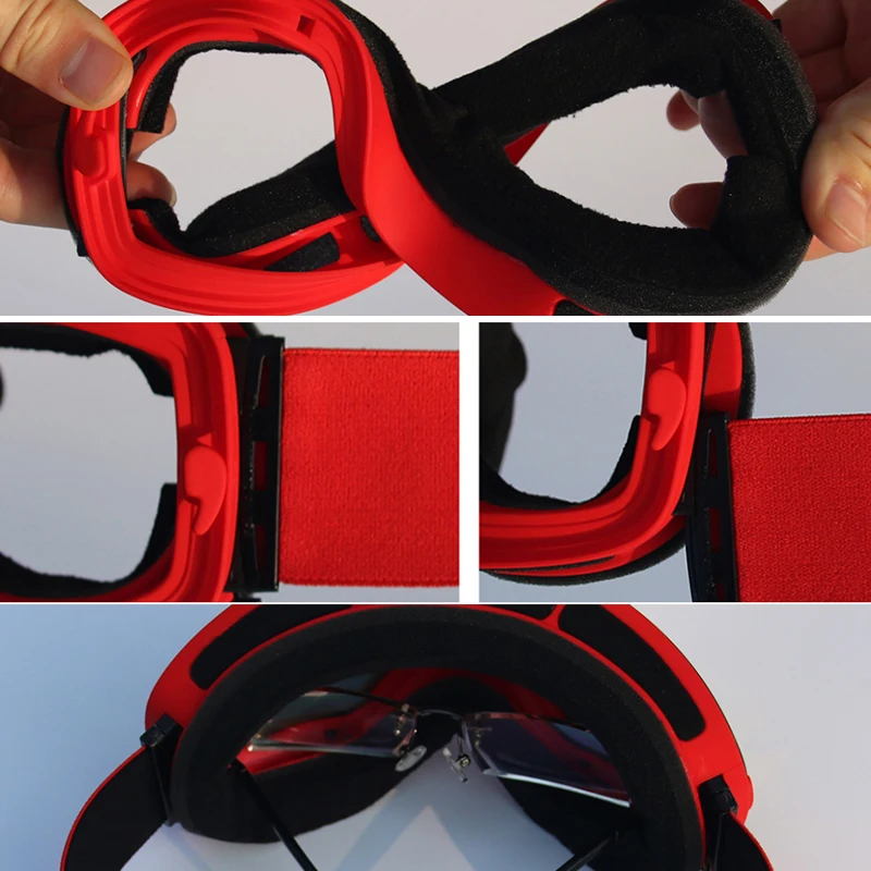 De Esquí gafas de doble capas UV400 Anti-niebla gafas de esquí nieve esquí Snowboard Motocross gafas máscaras de esquí o gafas