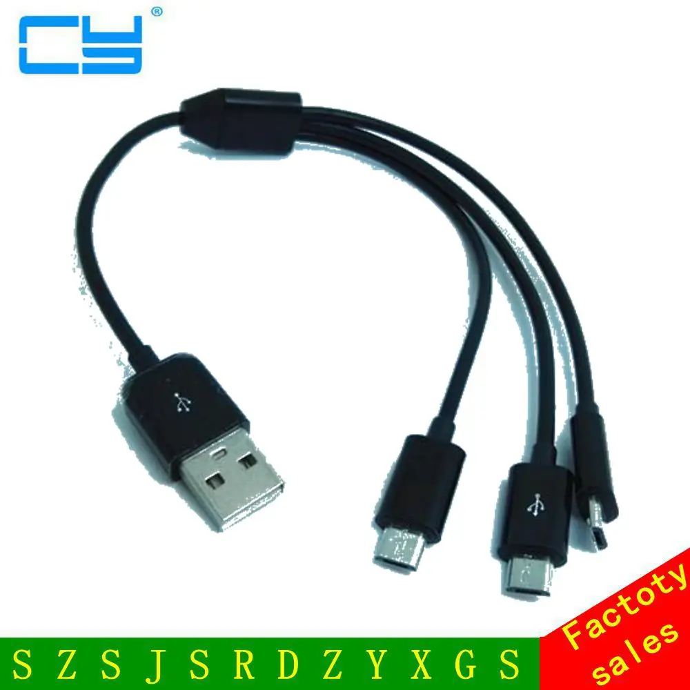 Кабель зарядного устройства микро usb 3 в 1 многофункциональный для Samsung HTC LG Sony Android