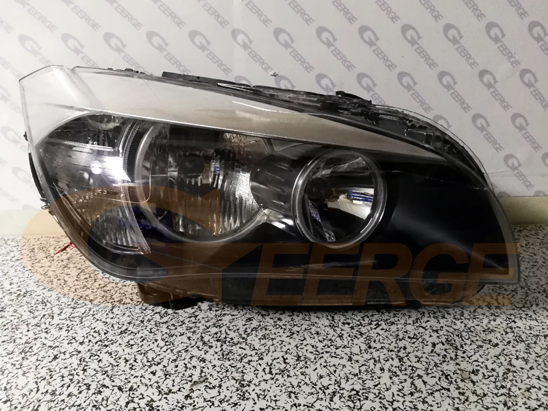 Для BMW X1 E84 2010 2011 2012 2013 галогенная фара превосходная Совместимость ультра яркие красные/зеленые/с холодным катодом(CCFL) Ангельские глазки комплект halo кольца DRL