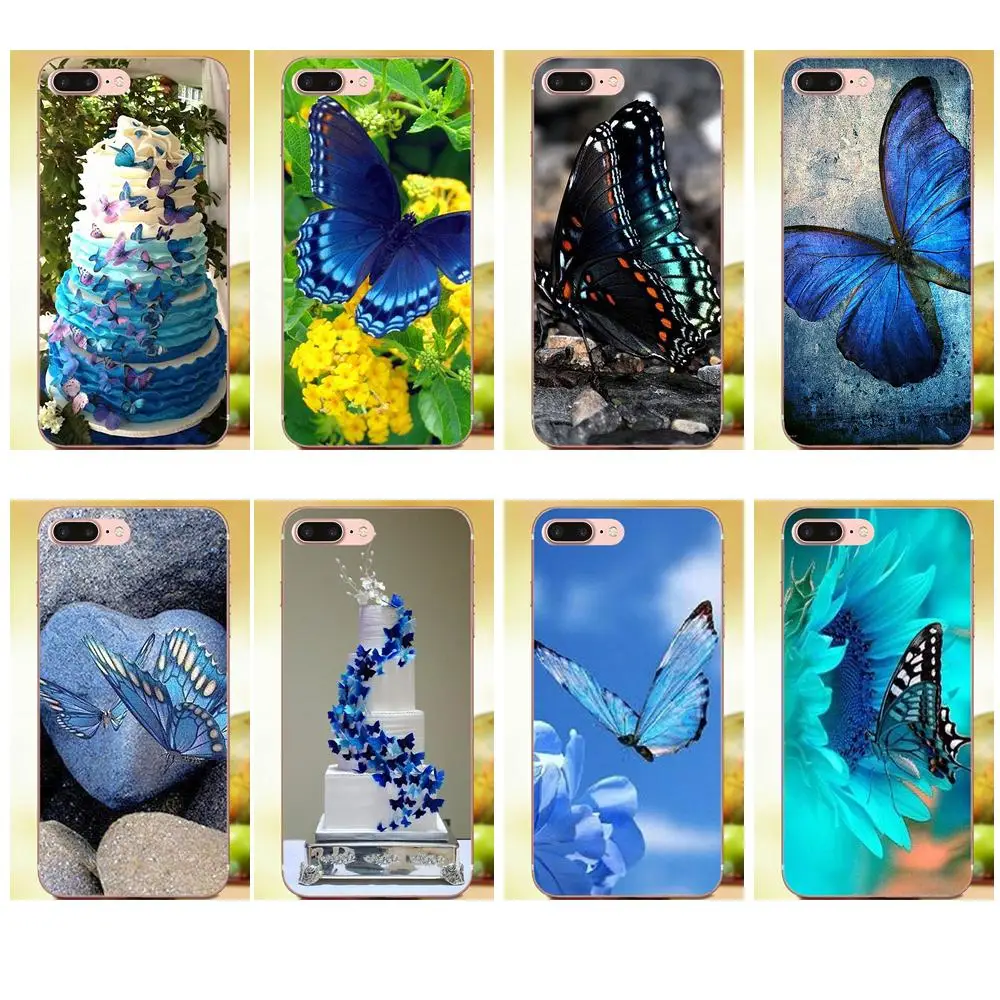

For Xiaomi Mi6 Mi 6 A1 Max Mix 2 5X 6X Redmi Note 5 5A 4X 4A A4 4 3 Plus Pro Soft Cases Galaxy Tab S2 9.7 Lovely Blue Butterfly