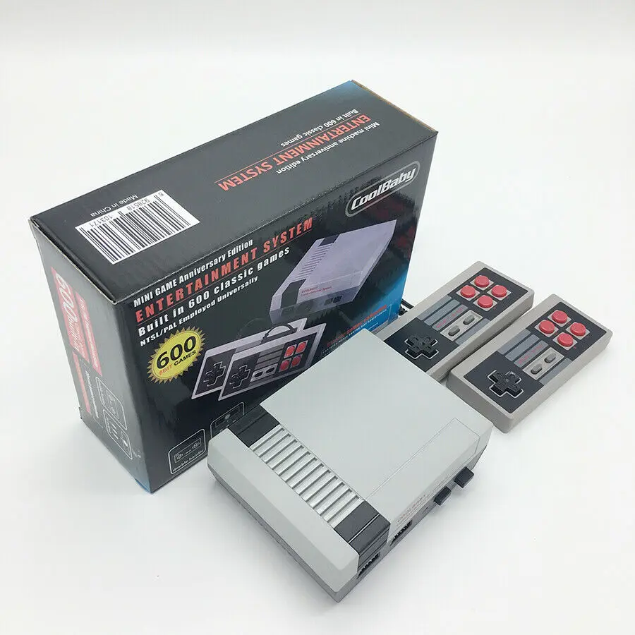 AV/HDMI NES Mini Classic Edition Retro Video Games Console with 2 Controllers Built-in 600 Classic Nintendo Games