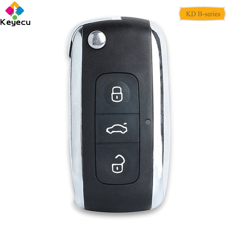 

KEYECU Replacement Universal Remote B-Series for KD900 KD900+ URG200, KEYDIY Remote Control Car Key With 3 Buttons - FOB for B03