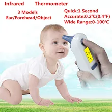 Детский портативный инфракрасный термометр для ушей, Бесконтактный ЖК-цифровой прибор для измерения температуры T0079SPF
