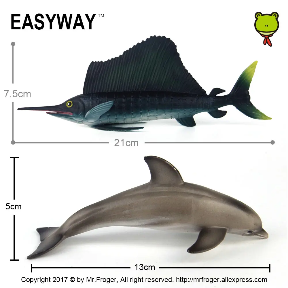 EASYWAY Sea Life Животные Фигурки ПВХ пластиковая акула игрушка для детей мальчик Рыба