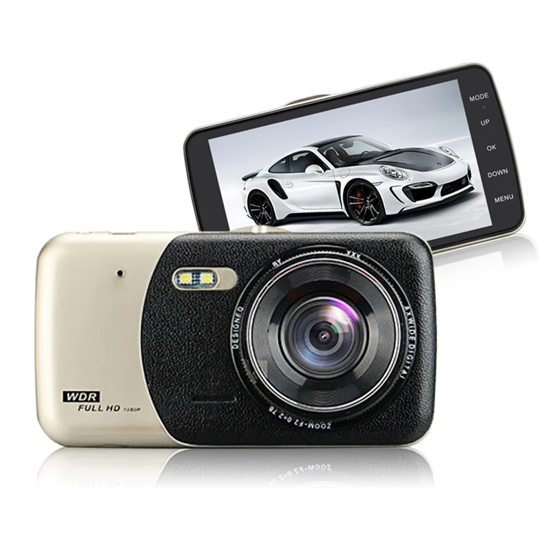 Car Dvr 4 Inch IPS Screen Car Camera FHD 1080P Dual Lens Dash Cam Car Rear View Camera Video Recorder Night Vision Registrator (5)