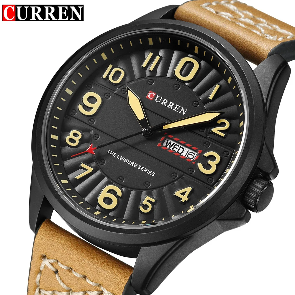  CURREN Luxury Military Quartz Watches Men Casual Analog Military Sports Watch Quartz-watch Clock Ma