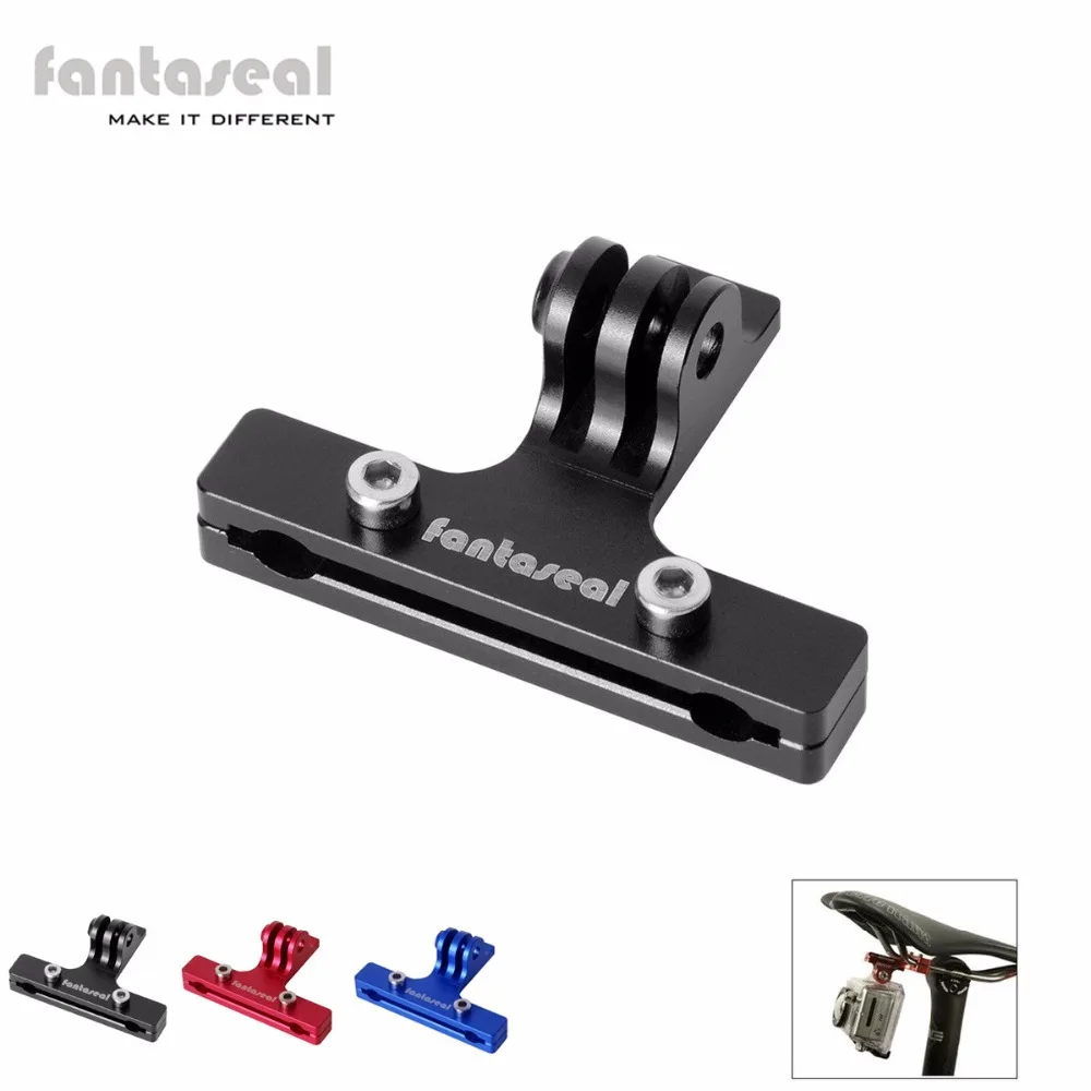 

Fantaseal Action Camera Aluminum Alloy 2-Rail Saddle Bike Seat Mount for GoPro, Seat Mount for GoPro Garmin SJCAM DBPOWER