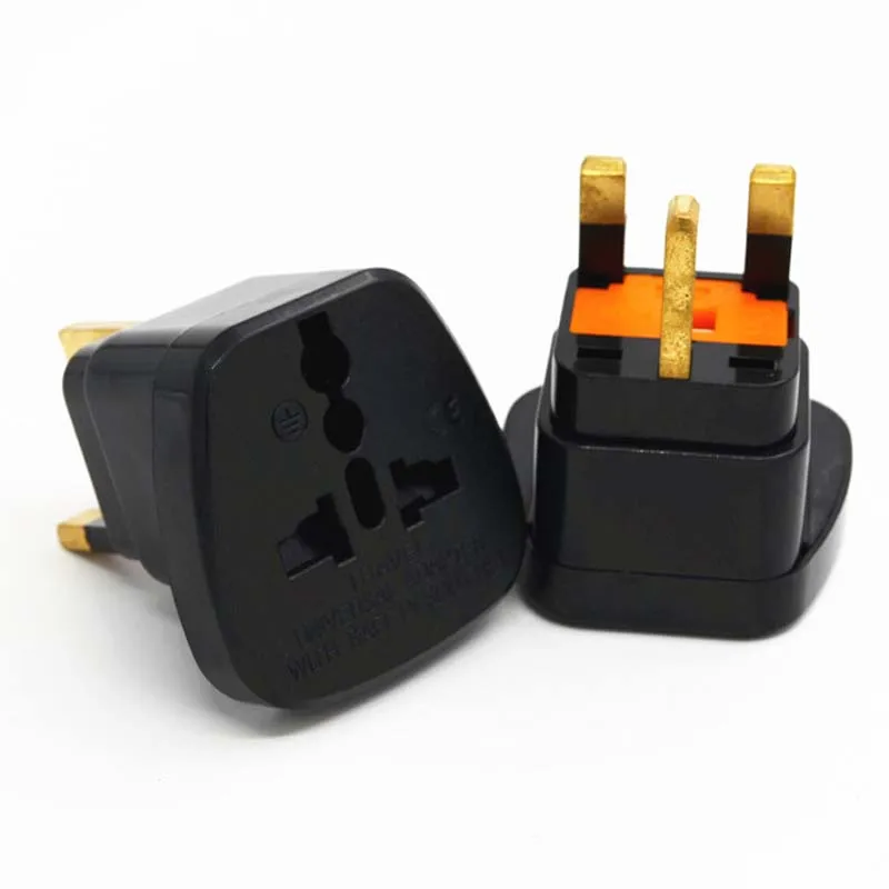 10pcs/lot Good EU/AU/US to UK Converter Adaptor Electrical socket