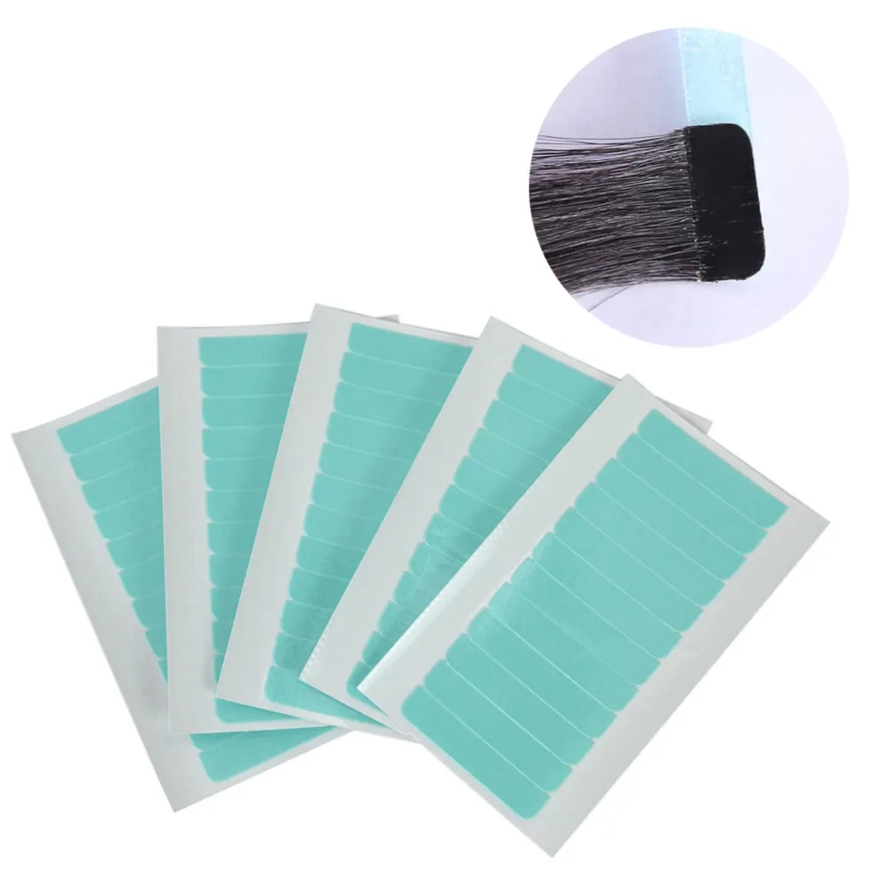 12pcs/Sheet 0.8*4CM Hair Extension Tape Adhesive Double Side Extension