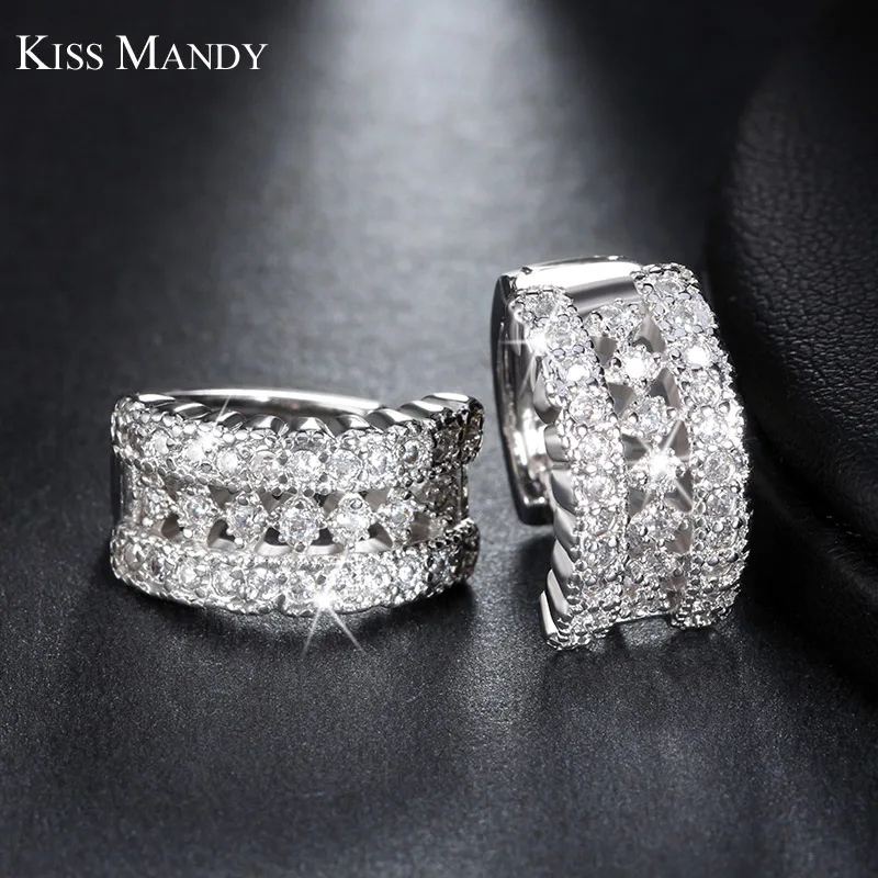 Женские серьги кольца с цирконием класса ААА 18 мм|earrings kit|earrings cartilageearring dangle |