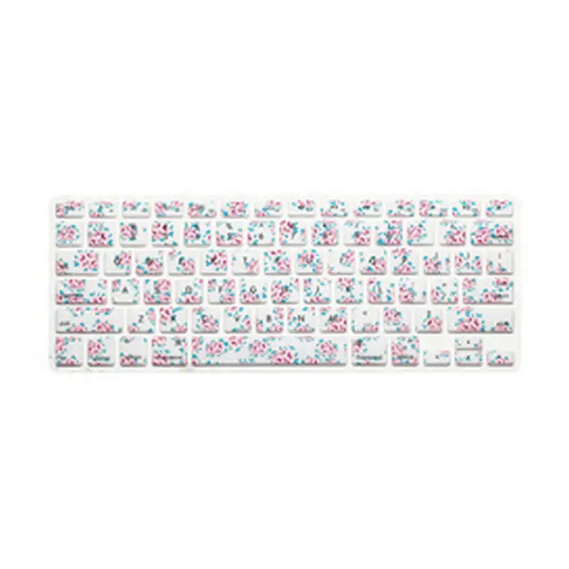 Flower Floral Pattern Silicone Laptop keyboard Skin Protector Cover film Guard for Apple Macbook Pro Air Retina 13 15 17