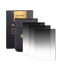 Zomei 3 in 1 Gradient Grey 100*150MM Square ND16 ND4 ND8 filter Neutral Density for Cokin Z Lee Holder series