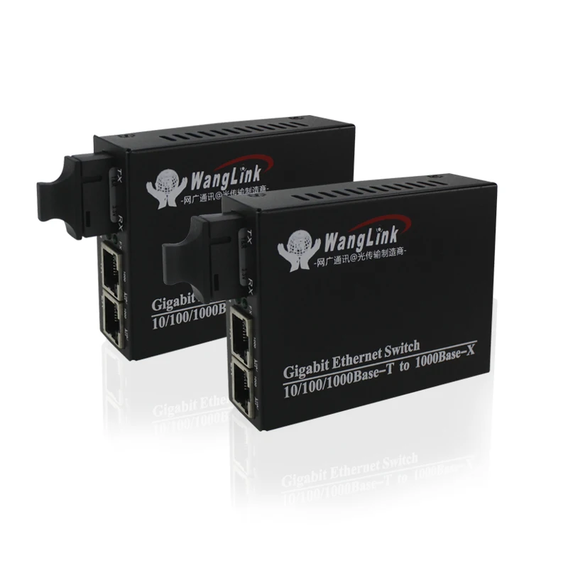 Gigabit 1 fiber Port 2RJ45 10/100/1000 ethernet port fiber optic transceiver fiber media converter 1pair gigabit media converter fiber optic media converter 16 fiber port 2 ethernet port